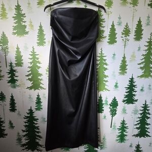 Worthington Sleeveless Faux Leather Dress.